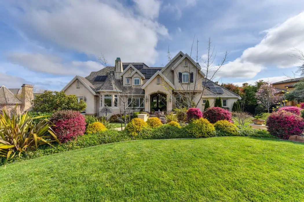 House with fully landscaped grounds